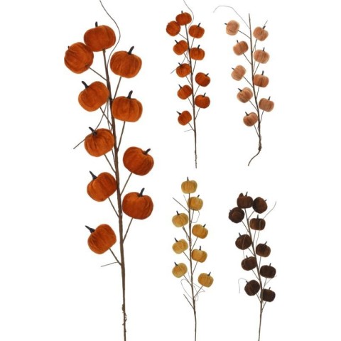 RAMO DECORATIVO 10 ZUCCHE 71X15X6 4 ASS.